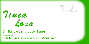 timea loso business card