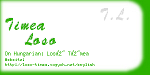 timea loso business card